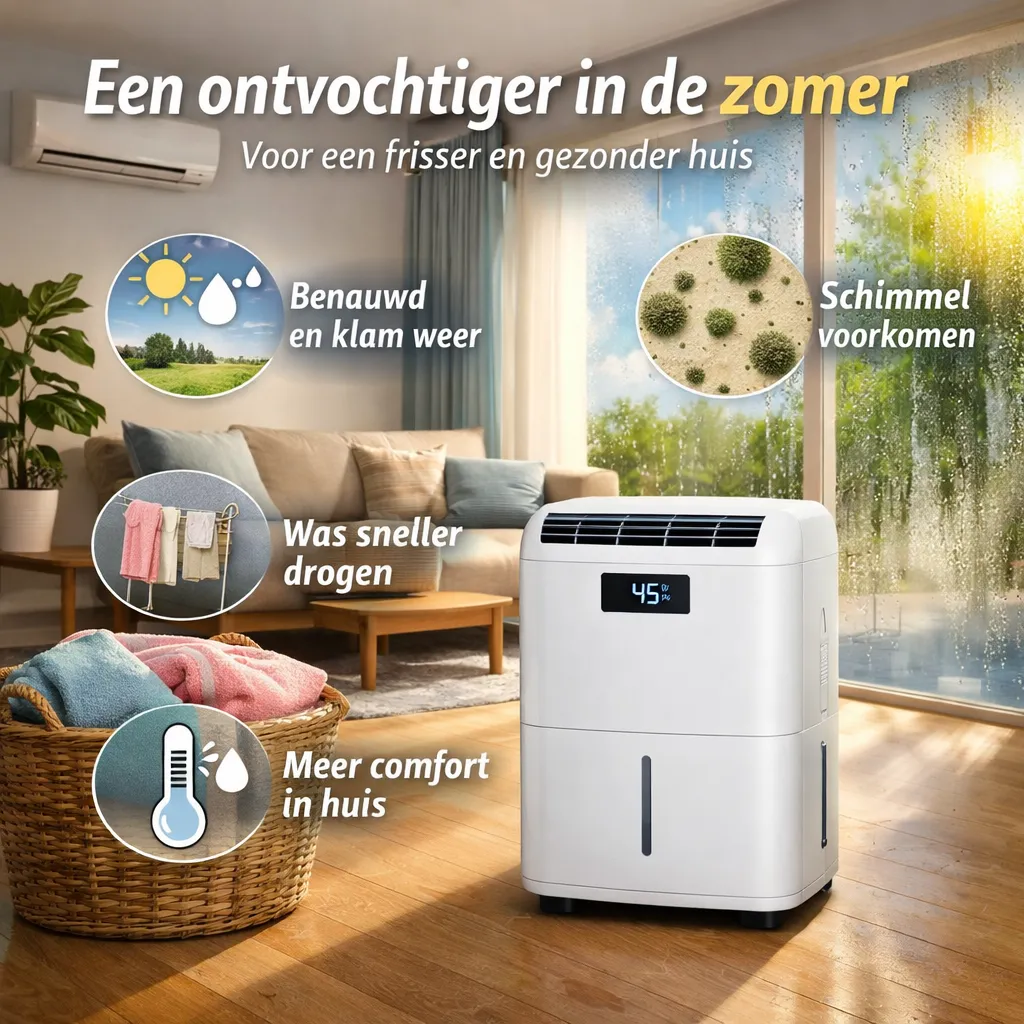 Waarom een ontvochtiger ook in de zomer handig is